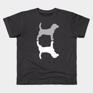 Grey Beagle Kids T-Shirt